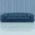 4-Seater Scatter Back Sofa - Marine Blue, Jumbo Cord