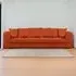 4-Seater Scatter Back Sofa - Orange, Jumbo Cord