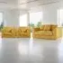 4-Seater Scatter Back Sofa Suite - Mustard, Jumbo Cord