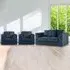 4-Seater Scatter Back Sofa Suite - Navy Blue, Jumbo Cord
