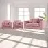 4-Seater Scatter Back Sofa Suite - Pink, Jumbo Cord