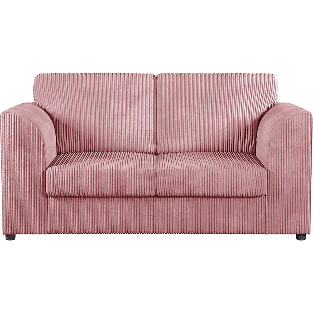 4-Seater Sofa Suite Full Back - Pink, Jumbo Cord