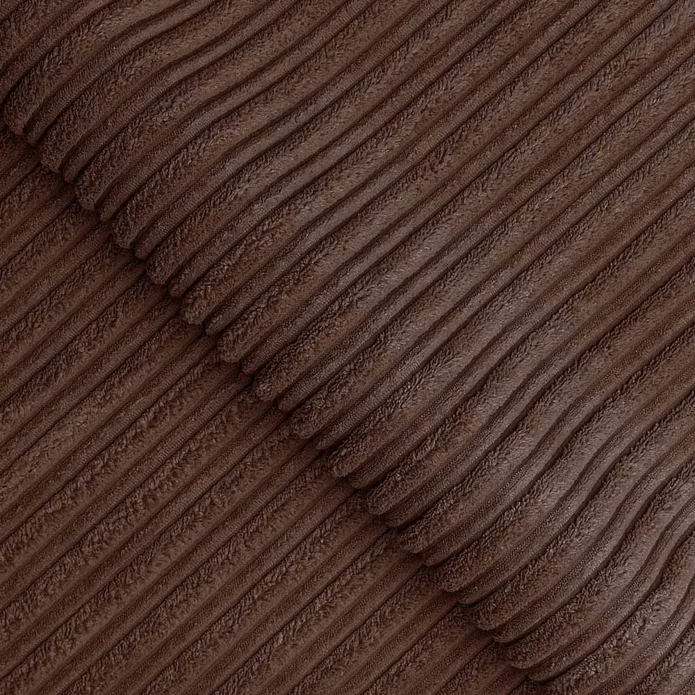 5-Seater Full Back Sofa Suite - Chocolate, Jumbo Cord