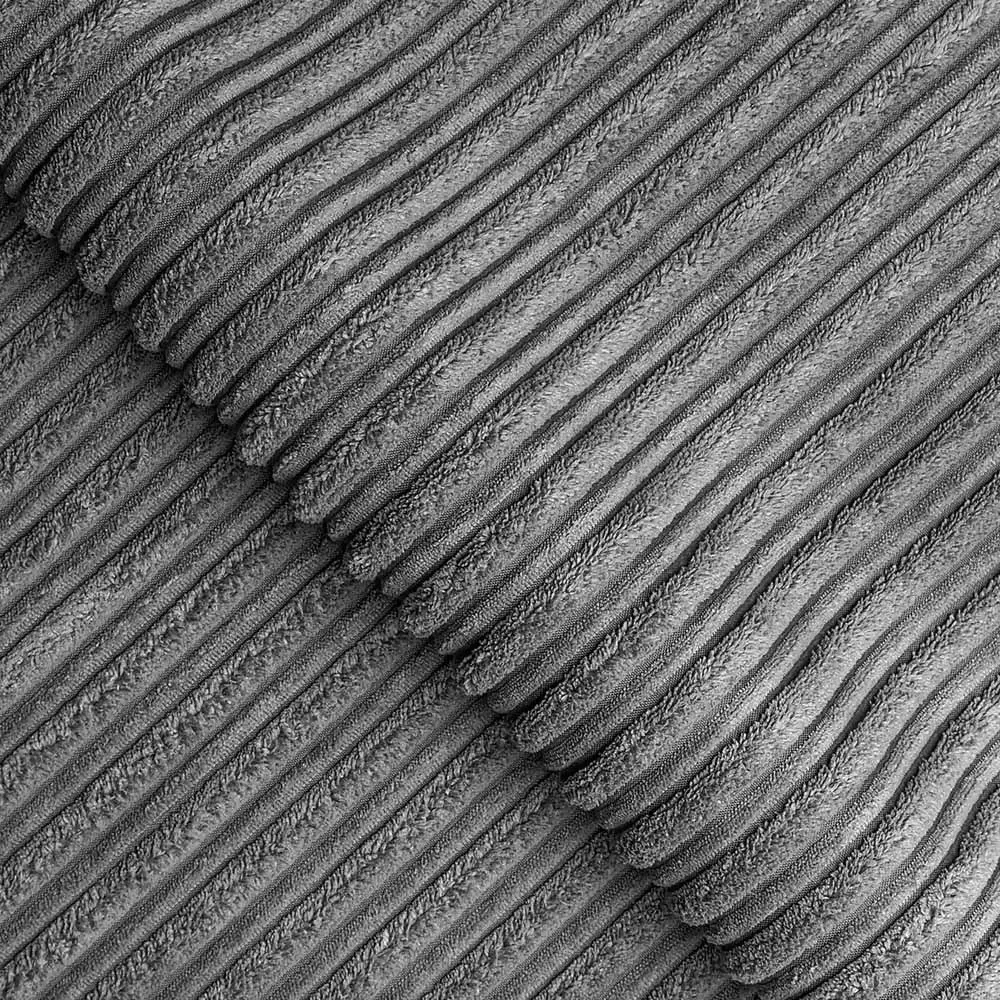 5-Seater Full Back Sofa Suite - Grey, Jumbo Cord