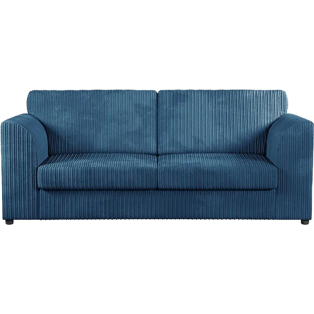 5-Seater Full Back Sofa Suite - Marine Blue, Jumbo Cord