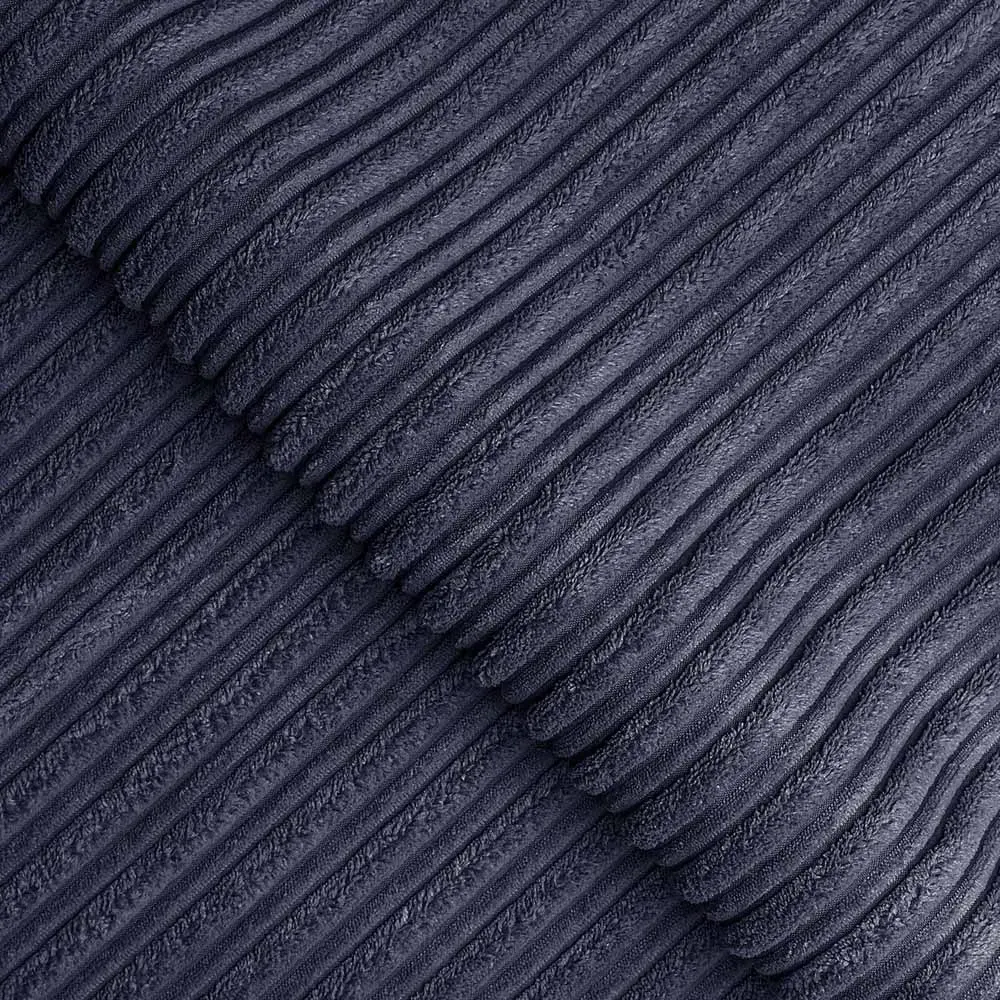 5-Seater Full Back Sofa Suite - Navy Blue, Jumbo Cord