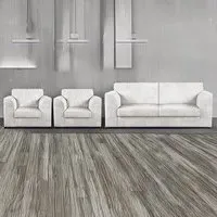 5-Seater Full Back Sofa Suite - Silver, Jumbo Cord