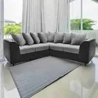 5-Seater L-Shaped Corner Sofa with Scatter Back - Multi, Cord