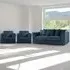 5-Seater Scatter Back Sofa Suite - Navy Blue, Jumbo Cord