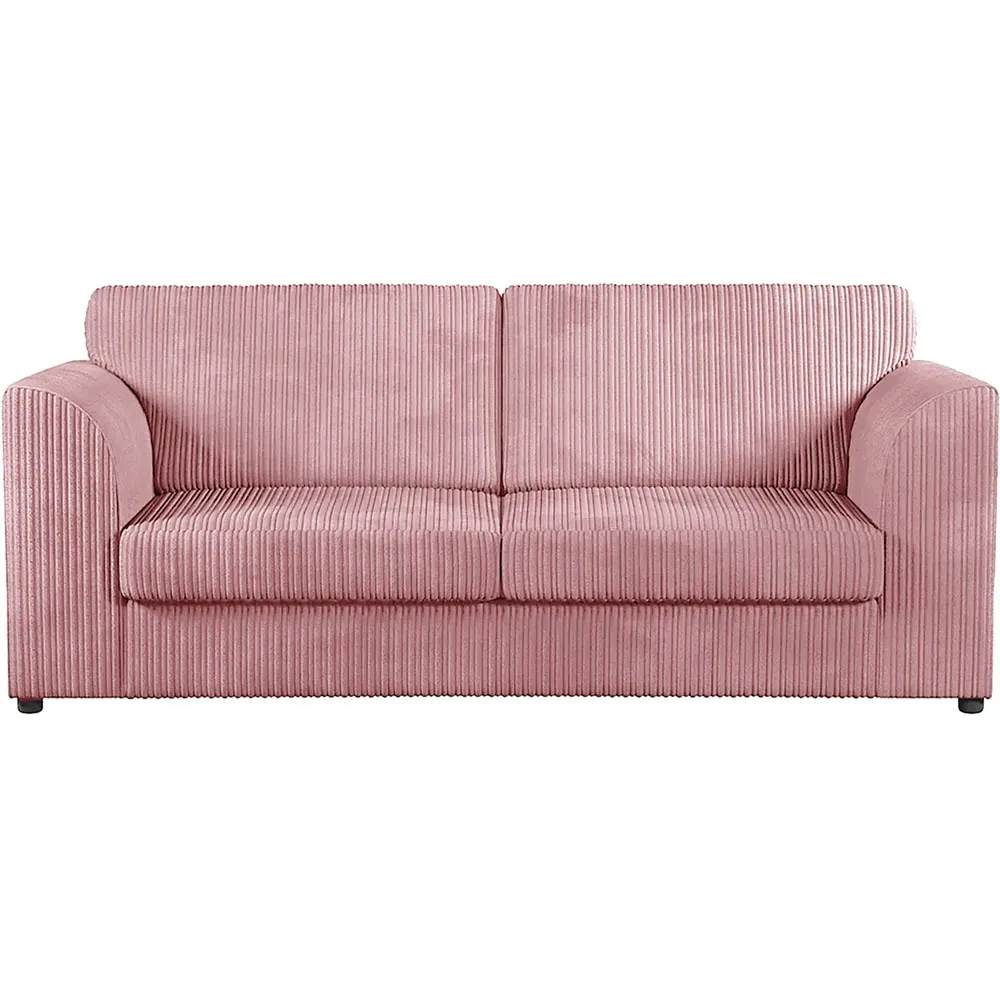 5-Seater Sofa Suite Full Back - Pink, Jumbo Cord