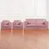 5-Seater Sofa Suite Full Back - Pink, Jumbo Cord