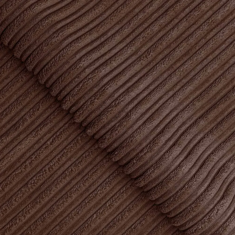 6-Seater Full Back Sofa Suite - Chocolate, Jumbo Cord