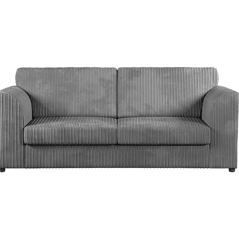 6-Seater Full Back Sofa Suite - Grey, Jumbo Cord