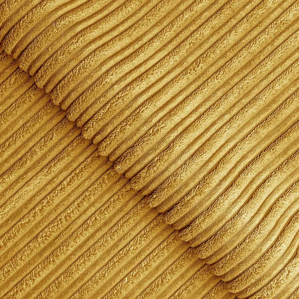 6-Seater Scatter Back Sofa Suite - Mustard, Jumbo Cord