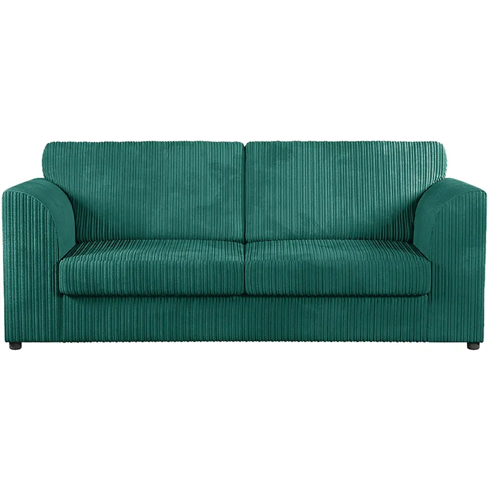 6-Seater Sofa Suite with Full Back - Teal, Jumbo Cord
