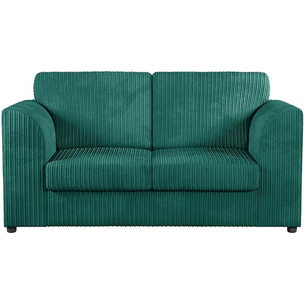 6-Seater Sofa Suite with Full Back - Teal, Jumbo Cord