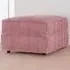 Jumbo Cord Footstool - Pink