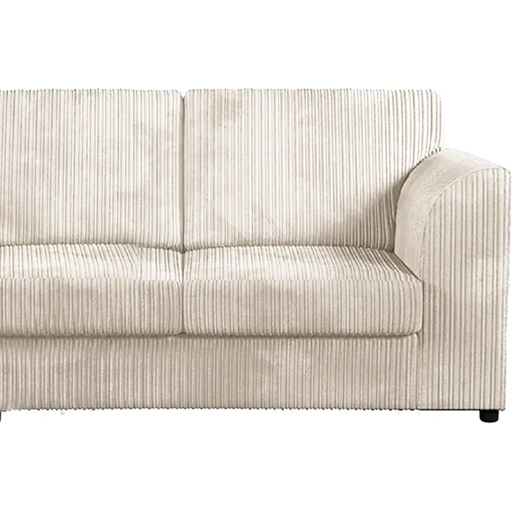 Luxor 4-Seater Full Back Sofa - Cream, Jumbo Cord