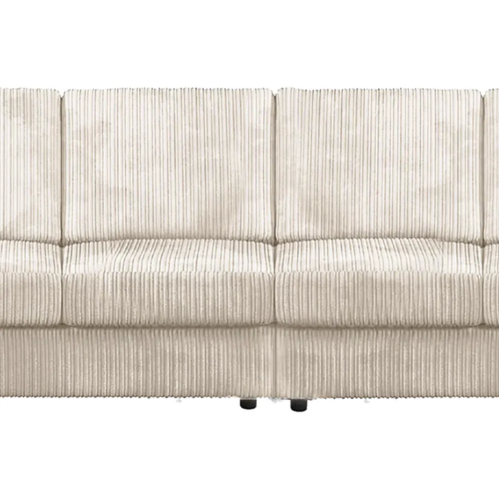 Luxor 4-Seater Full Back Sofa - Cream, Jumbo Cord