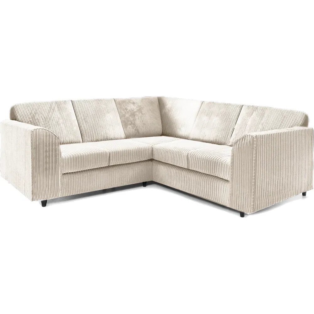 Luxor 5-Seater L-Shaped Corner Sofa Set - Cream, Jumbo Cord