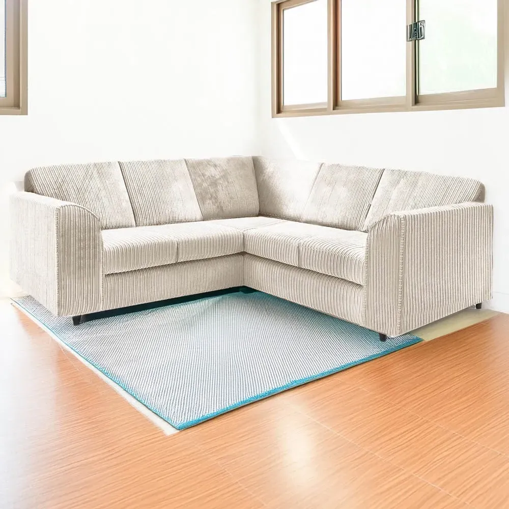 Luxor 5-Seater L-Shaped Corner Sofa Set - Cream, Jumbo Cord image