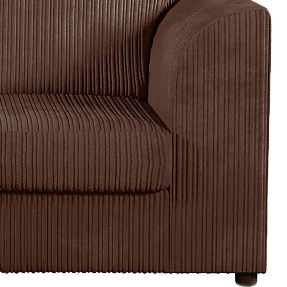 Single Seater Armchair - Chocolate, Jumbo Cord