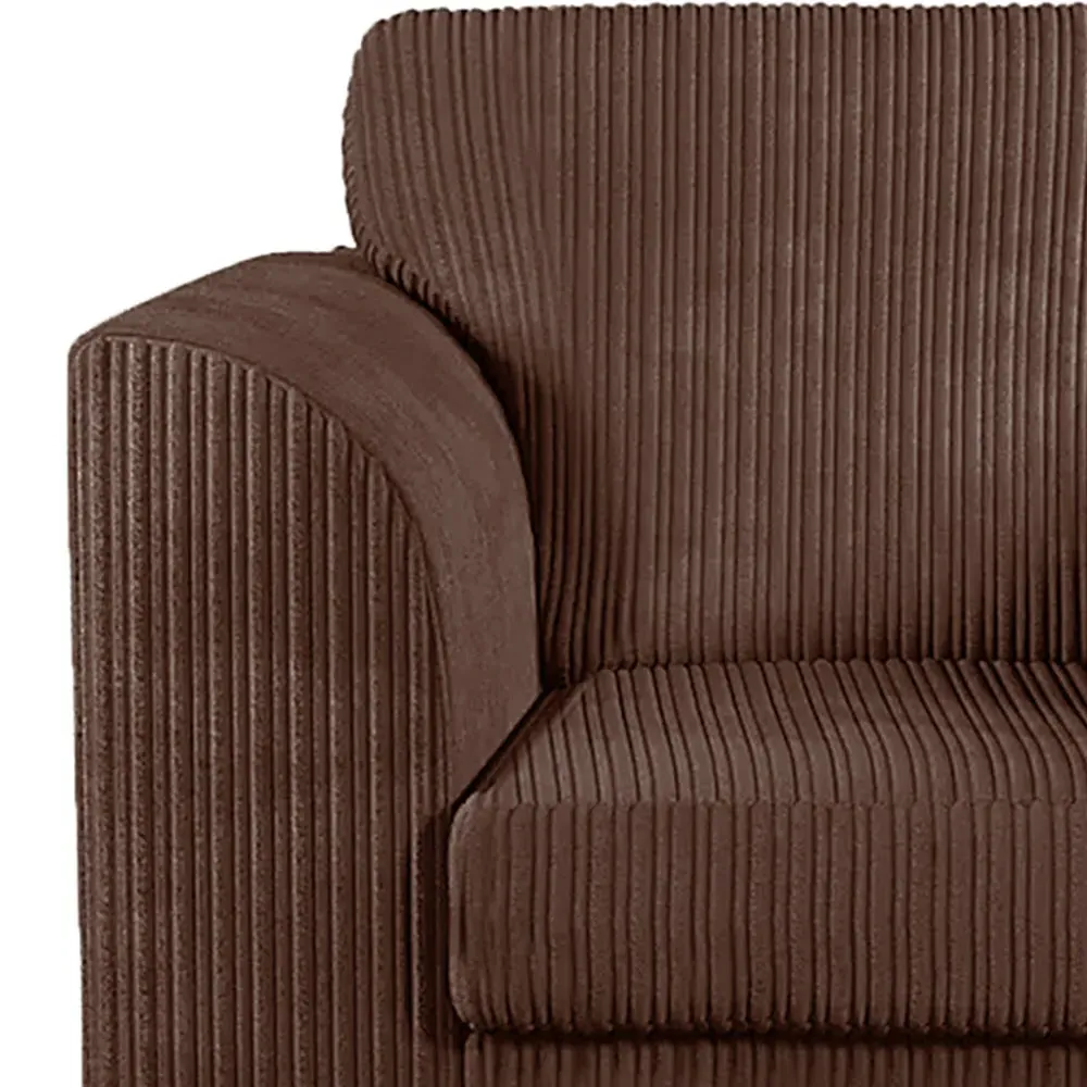 Single Seater Armchair - Chocolate, Jumbo Cord