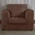 Single Seater Armchair - Chocolate, Jumbo Cord