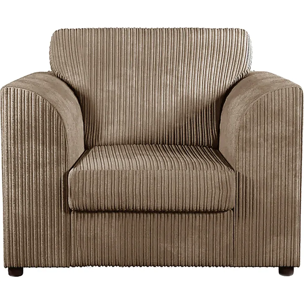 Single Seater Armchair - Cream, Jumbo Cord