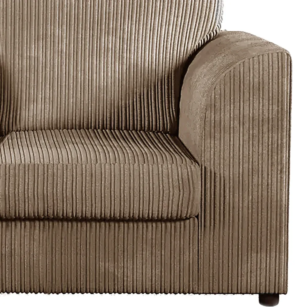 Single Seater Armchair - Cream, Jumbo Cord
