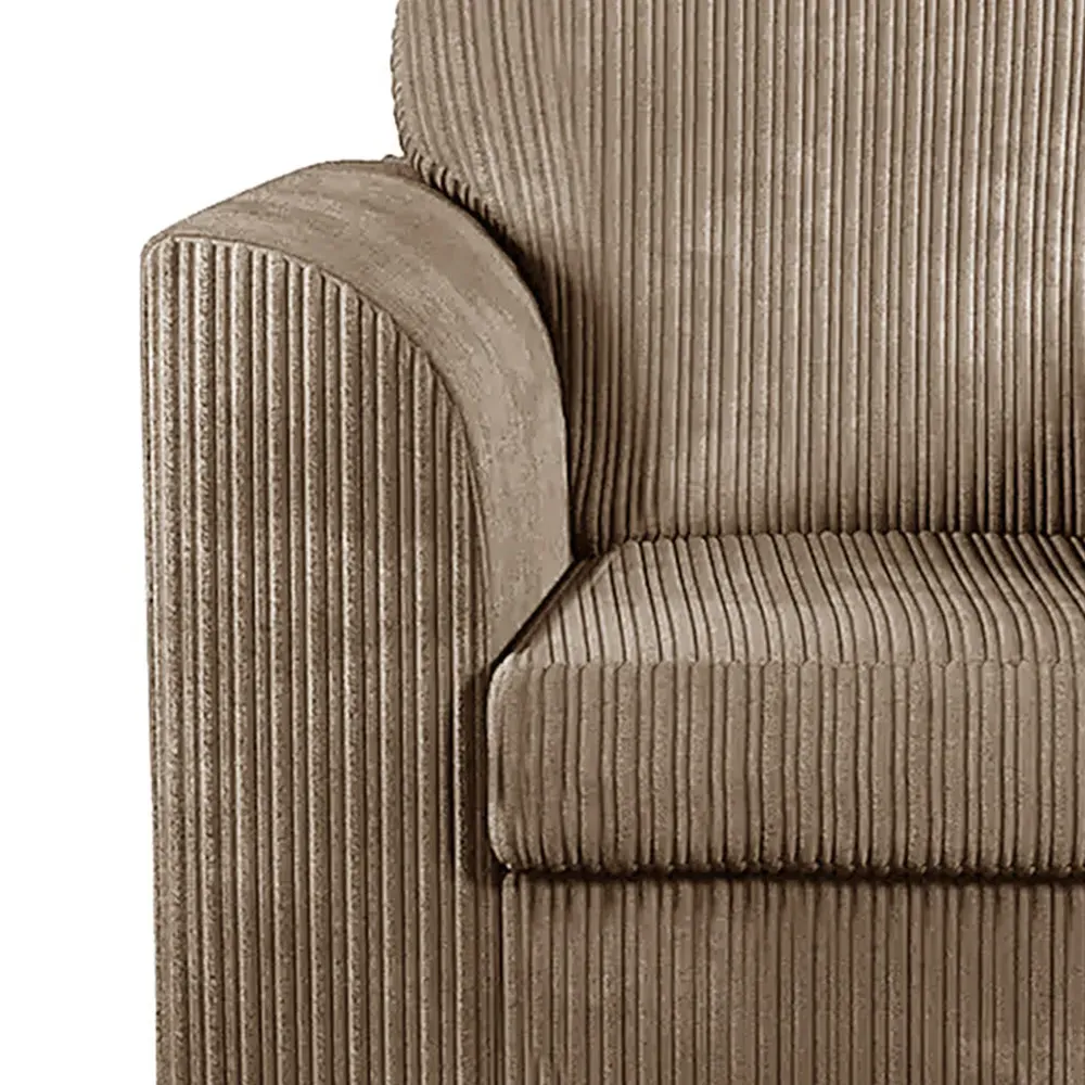 Single Seater Armchair - Cream, Jumbo Cord