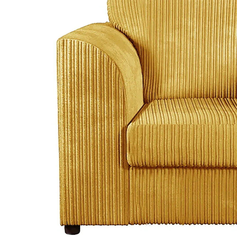 Single Seater Armchair - Mustard, Jumbo Cord
