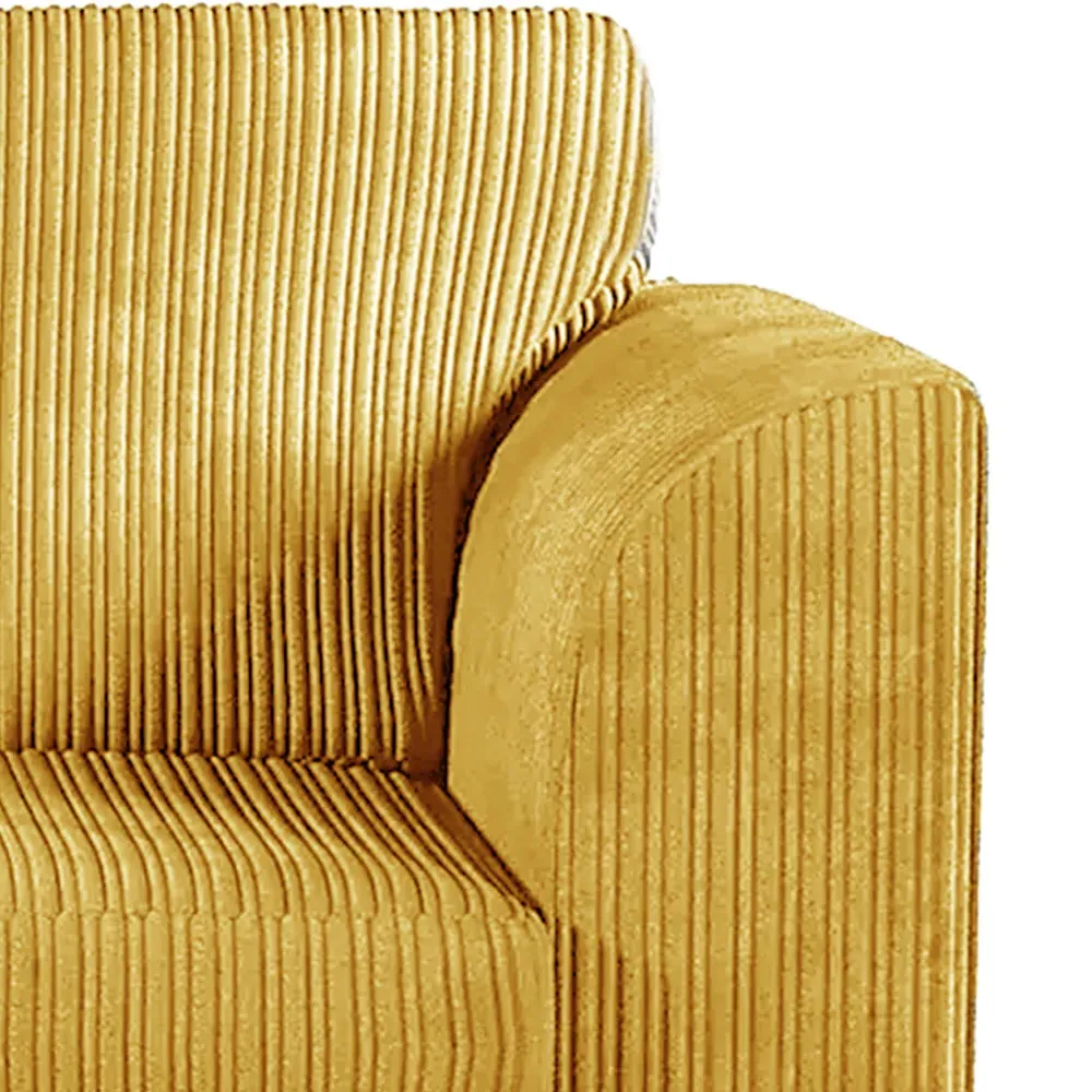 Single Seater Armchair - Mustard, Jumbo Cord