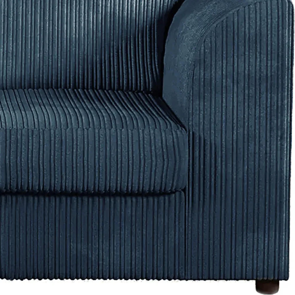 Single Seater Armchair - Navy Blue, Jumbo Cord