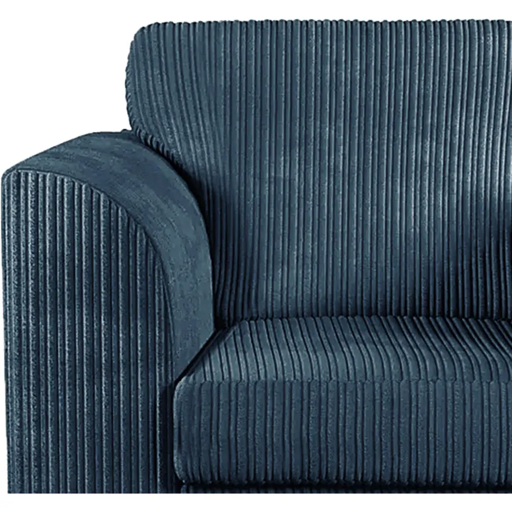 Single Seater Armchair - Navy Blue, Jumbo Cord