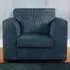 Single Seater Armchair - Navy Blue, Jumbo Cord