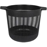 Round Storage Basket - Black, Cream