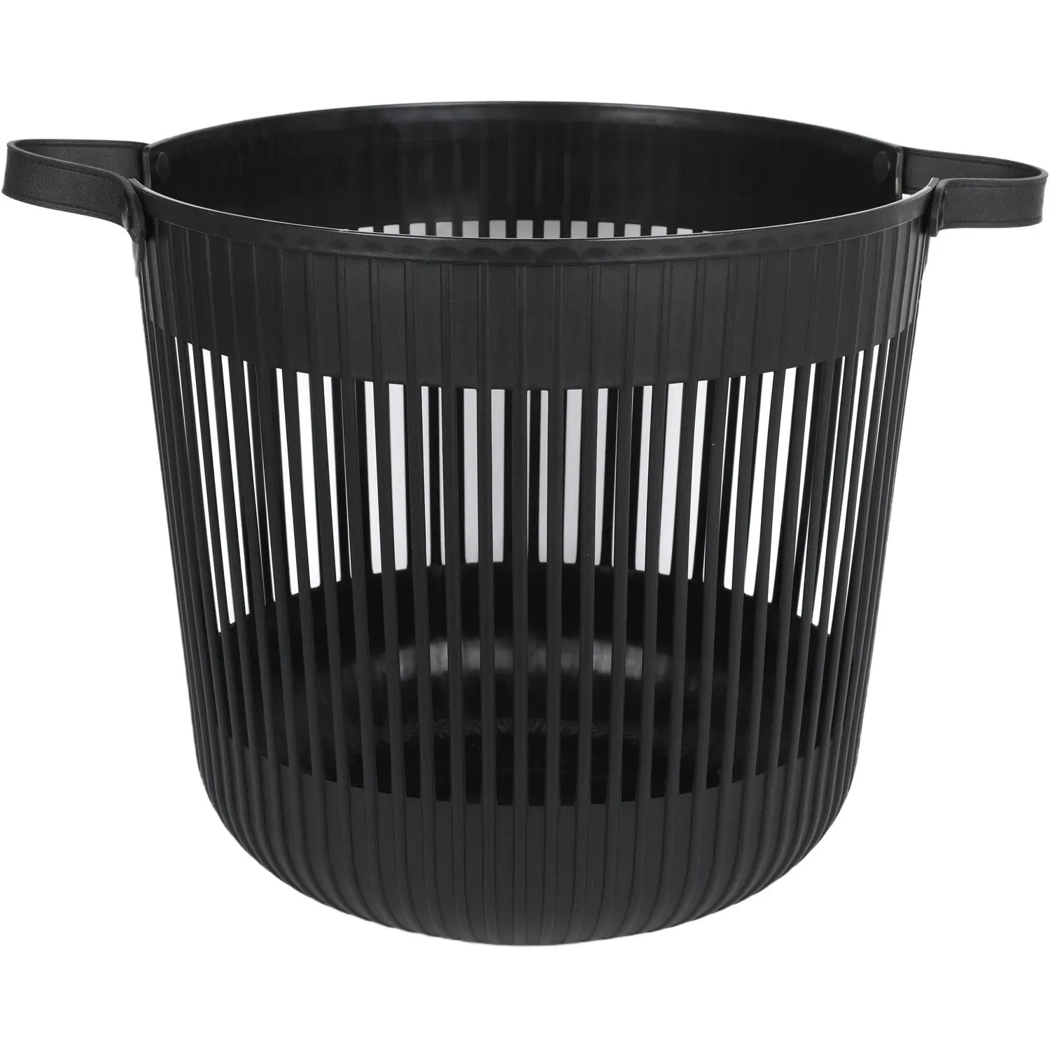 Round Storage Basket - Black, Cream image