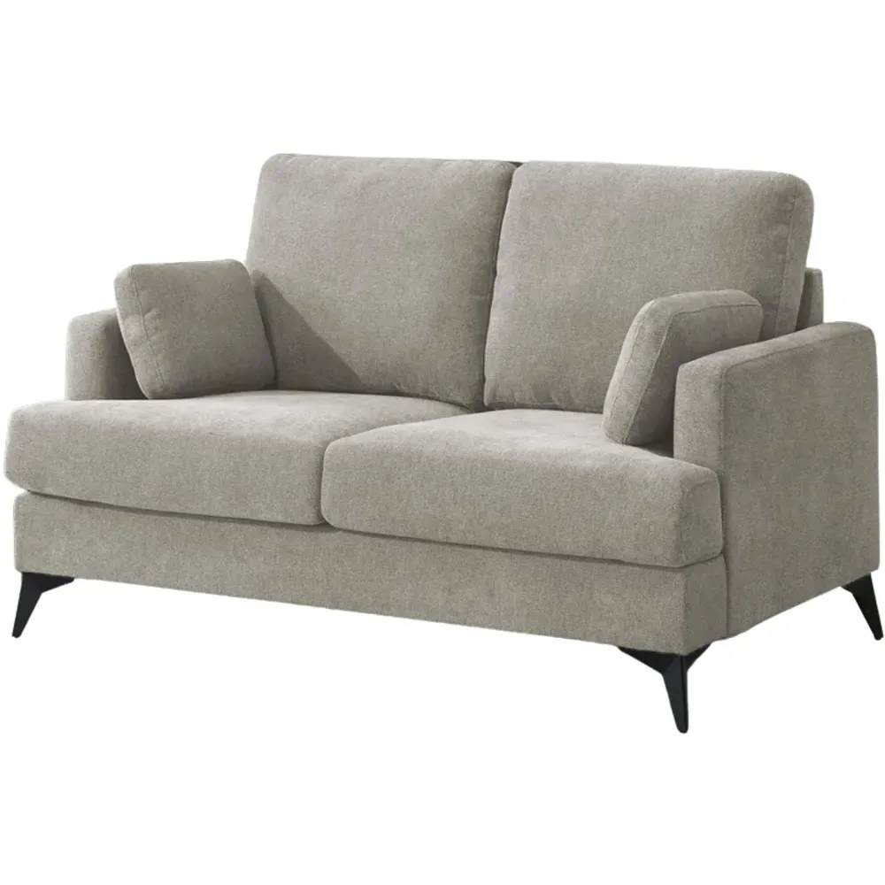 2-Seater Fabric Sofa - Grey