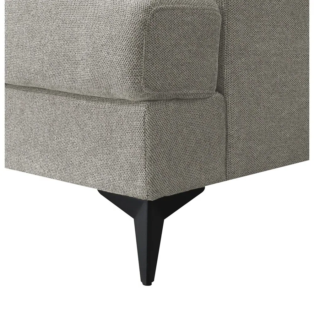 2-Seater Fabric Sofa - Grey