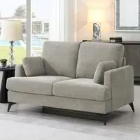 2-Seater Fabric Sofa - Grey