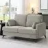 2-Seater Fabric Sofa - Grey