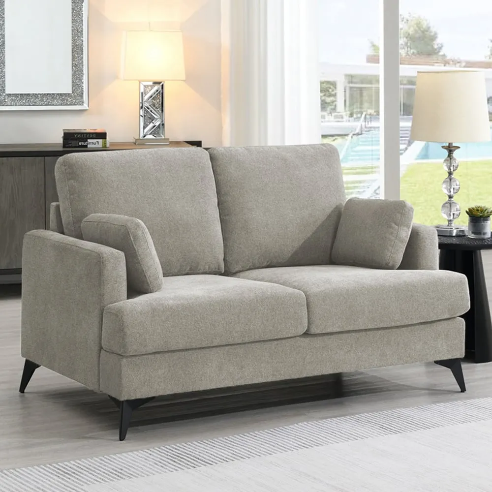 2-Seater Fabric Sofa - Grey image
