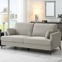 3-Seater Fabric Sofa - Grey