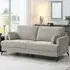 3-Seater Fabric Sofa - Grey