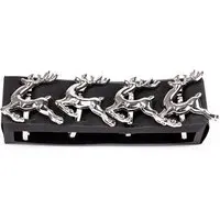 Christmas Stag Napkin Rings - Silver