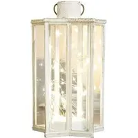 Cream Starlight LED Lantern - White