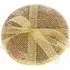 Gold Beaded Glass Coasters 4 Pack - Gold