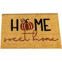 Home Sweet Home Coir Door Mat - Brown