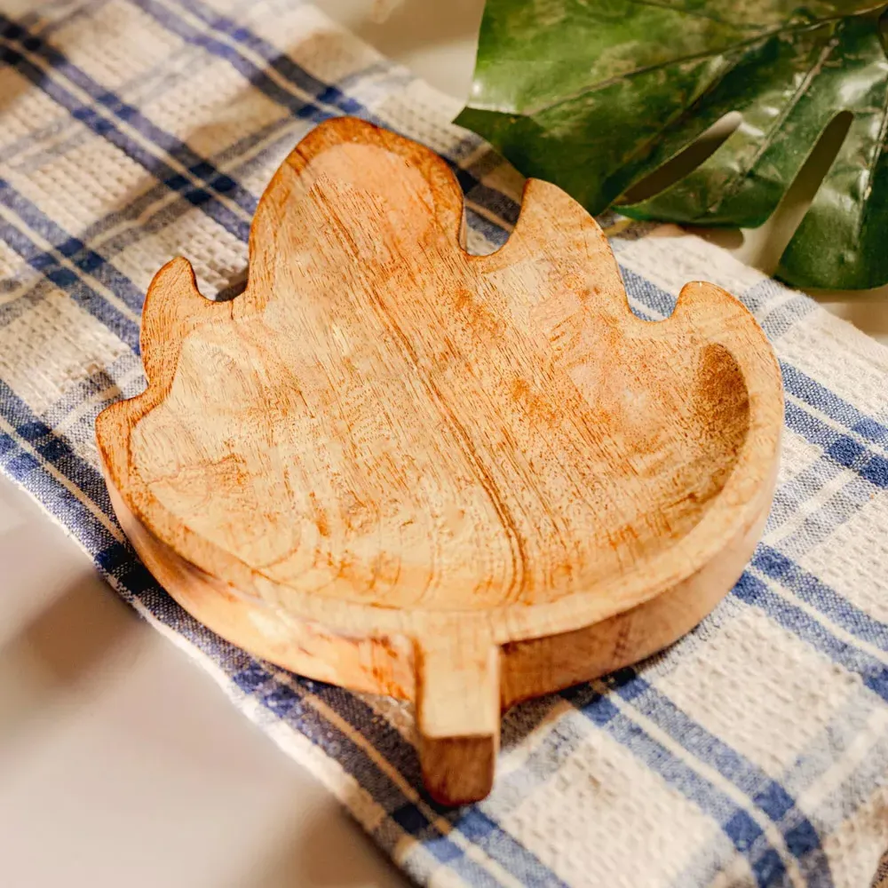 Marco Paul Leaf Tray - Brown, Mango Wood